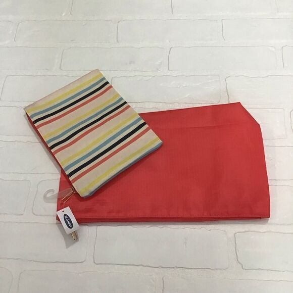 Set of 2 cosmetic bags new With Tag Washable summer - Picture 3 of 8